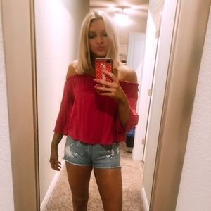 off the shoulder top